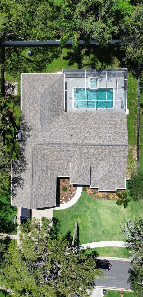 Before and after Roof Cleaning