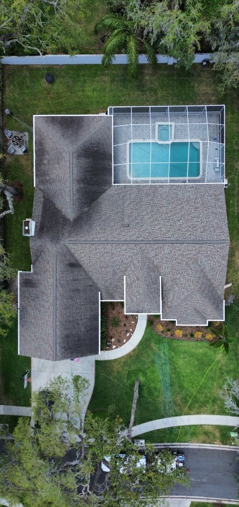 Before and after Roof Cleaning